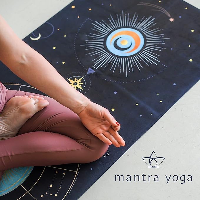 Mantra Yoga Travel PRO 1.5mm - Foldable Fitness & Exercise Mat with Bag | Lightweight, Compact &