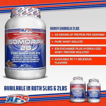 APS Nutrition Isomorph 28 Protein Powder | Pure Whey Isolate | Cold Pressed, Ultra- Filtered, & Ion