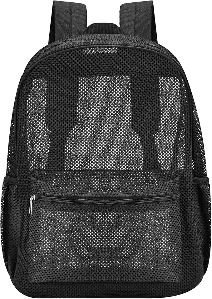 Oraben Duty Mesh Backpacks for Adults,See Through Backpack for Swimming Work Outdoor, Diving
