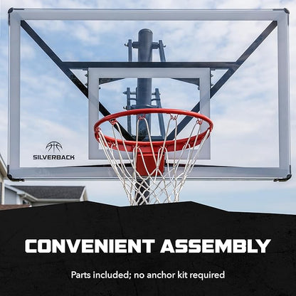 Silverback NXT 54" and NXT 60" In-Ground Basketball Hoops with Adjustable-Height Basketball Goal
