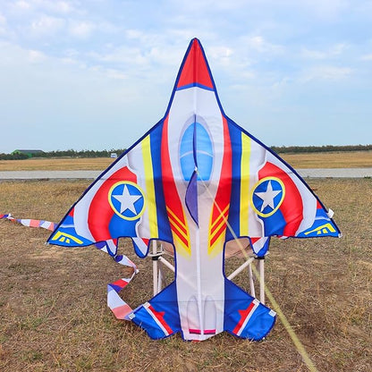 Delta Kite for Kids & Adults - Easy to Fly Large Single Line Beach Kite with 300ft String Handle