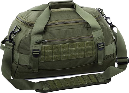Tactical Duffle Bag MOLLE Gear Bag Carry on Travel Duffel Bag. Ideal for Hunting, Shooting Range