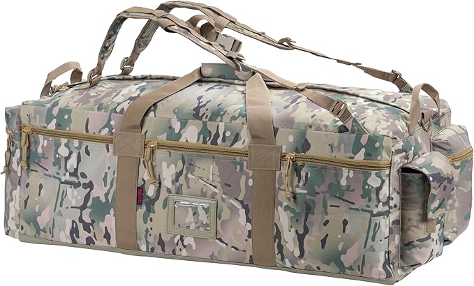 Large Military Duffle Bag Tactical Gear Load Out Bag Deployment Cargo Bag Travel Sports Equipment