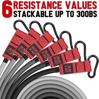 Heavy Resistance Bands for Working Out, 300lbs/360lb/420lb Exercise Bands Workout Bands with