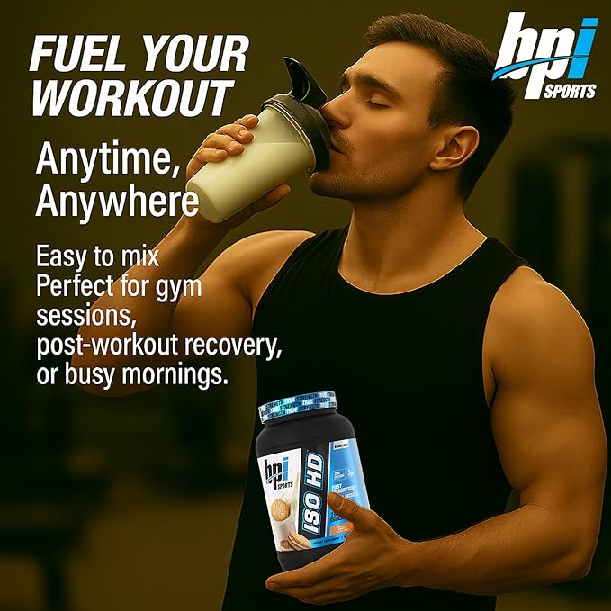 BPI Sports ISO HD Isolate Protein Powder ??100% Whey Isolate, Protein Powder for Muscle Gain