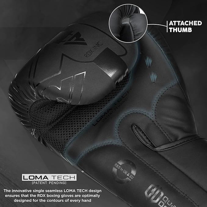 RDX Boxing Gloves, Pro Training Sparring, Maya Hide Leather, Muay Thai MMA Kickboxing, Men Women