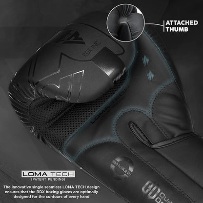 RDX Boxing Gloves, Pro Training Sparring, Maya Hide Leather, Muay Thai MMA Kickboxing, Men Women