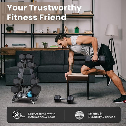 LIONSCOOL Premium Solid Steel Dumbbell Rack Stand Only, A-Frame Portable Weight Storage Organizer