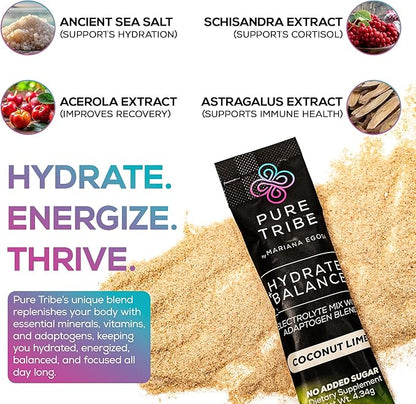 Electrolytes Powder Packets - Sugar Free Hydration Powder Drink Mix Loaded with 6 B Vitamins &