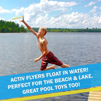 Activ Life Kid’s Flying Rings (2 Pack) They Fly Straight & Don’t Hurt, 80% Lighter Than Standard