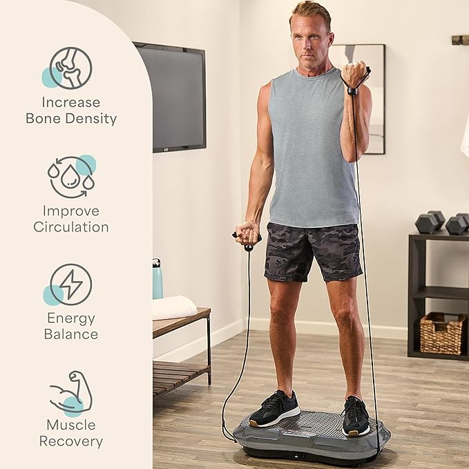 Lifepro Waver Vibration Plate Exercise Machine for Lymphatic Drainage, Muscle Activation, Full-Body