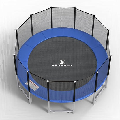 LANGXUN Universal Trampoline Repalcement Safety Pad, 8ft 10ft 12ft 14ft 15ft 16ft Waterproof