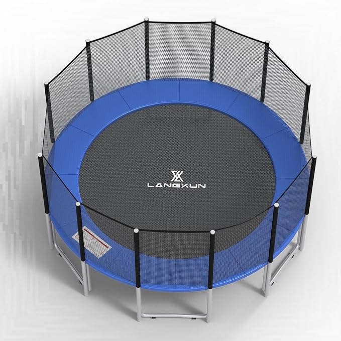 LANGXUN Universal Trampoline Repalcement Safety Pad, 8ft 10ft 12ft 14ft 15ft 16ft Waterproof