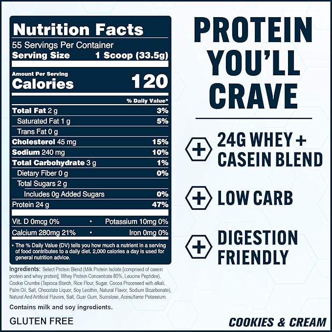 PEScience Select Protein Powder, Whey and Casein Blend, Clean Protein Powder for Women and Men, Low