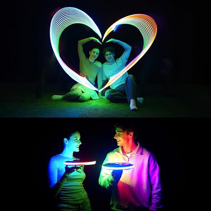 TOSY Flying Disc - 16 Million Colors RGB or 36 LEDs, Extremely Bright, Smart Modes, Camping