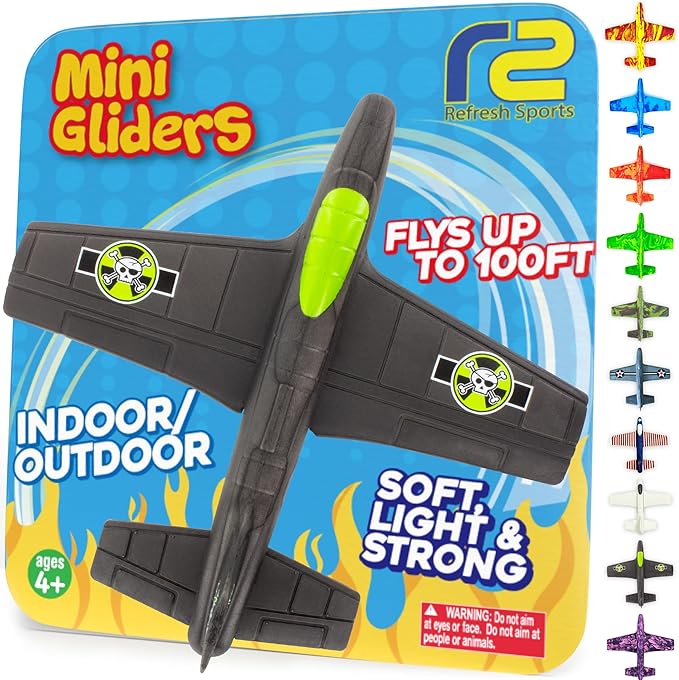 Toy Airplane For Kids: Sturdy & Durable EVA Foam Plane - Airplane Toy Stocking Stuffers & Small