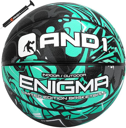 AND1 Enigma Basketball - Streetball for Indoor and Outdoor Use, Deep Channel Construction and