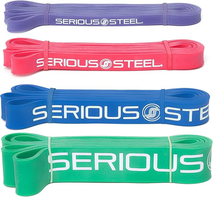Serious Steel 41" Assisted Pull-up Band, Heavy Duty Resistance Band Sets, Stretching, Powerlifting