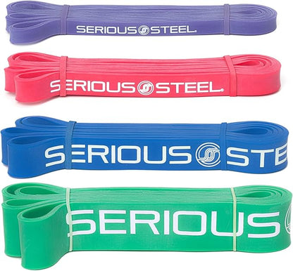 Serious Steel 41" Assisted Pull-up Band, Heavy Duty Resistance Band Sets, Stretching, Powerlifting