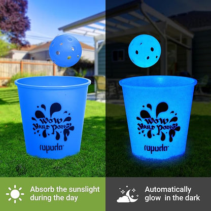 ropoda Giant Yard Pong,Yard Games with Durable Buckets and Balls, Outdoor Game with Carry Bag for