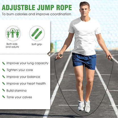 Agility Ladder Speed Training Equipment Set-20ft Agility Ladder,12 Soccer Cones,4 Hurdles, Jump