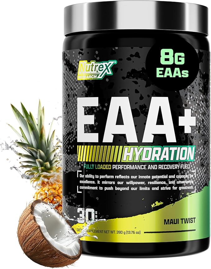 Nutrex Research EAA Hydration | EAAs + BCAAs Powder | Muscle Recovery, Strength, Muscle Building