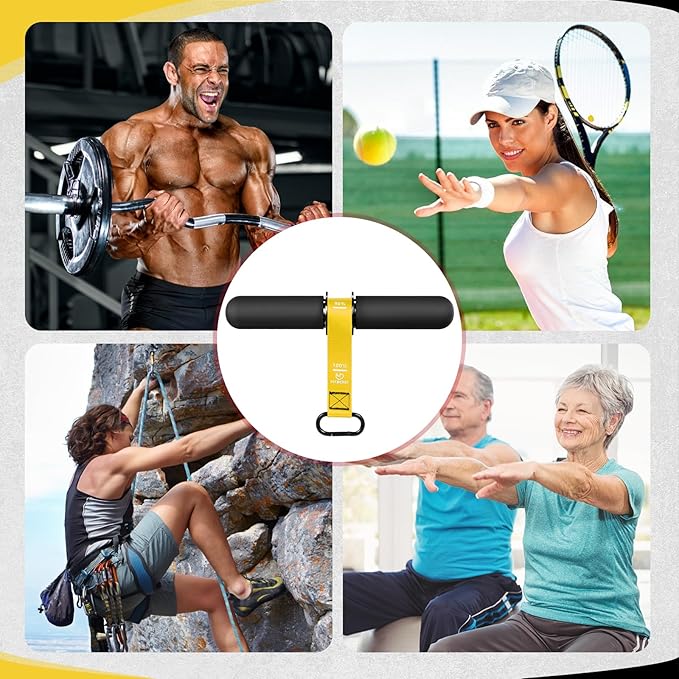 FitBeast Forearm Strengthener & Forearm Exerciser, Wrist Roller with Thicker Handle, Forearm