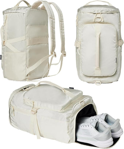 Gym Bag for Women Workout Gym Backpack with Shoe Compartment Sports Duffel Bag Multiple Pockets 30L
