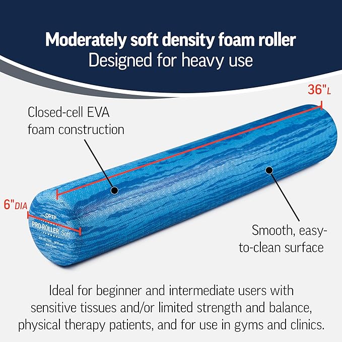 OPTP PRO-Roller Soft Density Foam Roller ??Low Density Soft Foam Roller for Physical Therapy