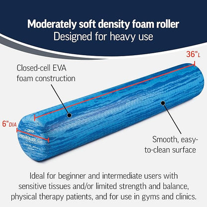 OPTP PRO-Roller Soft Density Foam Roller ??Low Density Soft Foam Roller for Physical Therapy
