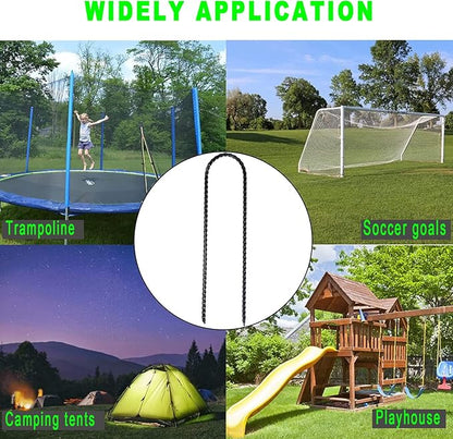 20 Pack 10 Inch Heavy Duty Trampolines Wind Stakes Galvanized Steel Garden Stakes U-Shaped Staples