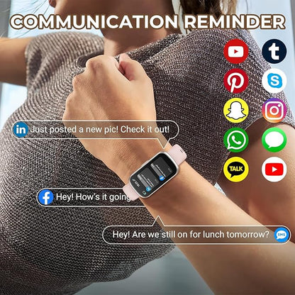 Health Fitness Tracker Smart Watch with 24/7 Heart Rate, Blood Oxygen, Sleep Tracker, Pedometer, 3