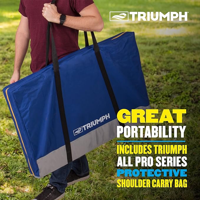 TRIUMPH SPORTS USA All-Weather Aluminum 2x3 Cornhole Set - Includes 2 Boards, 8 Cornhole Bags, and