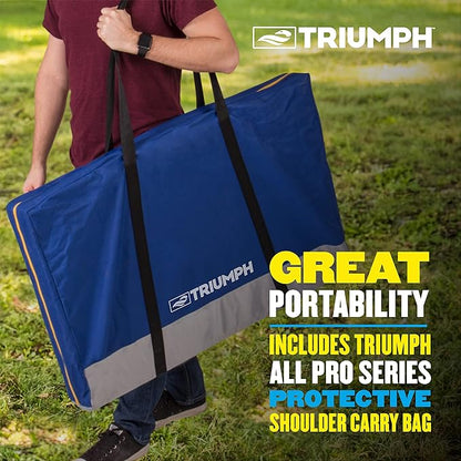 TRIUMPH SPORTS USA All-Weather Aluminum 2x3 Cornhole Set - Includes 2 Boards, 8 Cornhole Bags, and