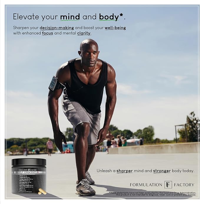 Self Obsessed 10 in 1 Masculinity Maximizer Supplement, Shilajit for Men, Tongkat Ali, Ashwaganda