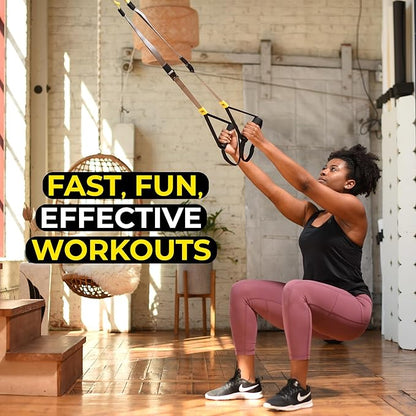TRX GO Suspension Trainer, At Home, Portable Gym Workout, For Strength Training, Full Body Exercise
