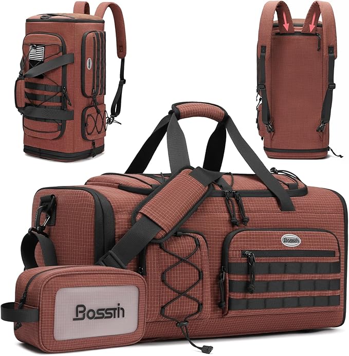 Bosstin Gym Bag for Men & Women,45L Travel Duffle Sports Duffel Bag Gym Weekender Overnight