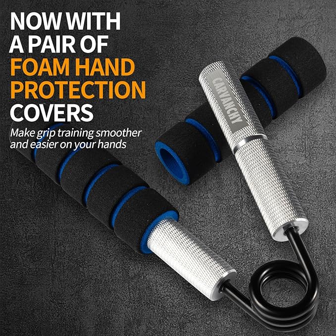Grip Strength Trainer Set, 50-300LB(6 Pack), Wrist Forearm Strengthener, Metal No Slip, Hand Grip