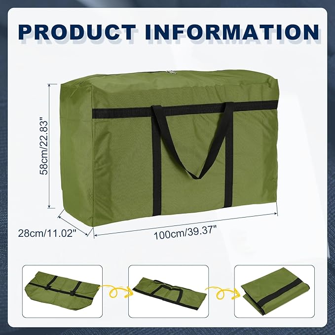 Extra Large Duffle Bag, 39 x 23 x 11 in Travel Big Duffle Bag with Zipper Handle Storage Foldable