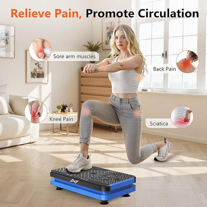 AXV Vibration Plate Fitness Platform Exercise Machine Vibrating Shaking Full Body Shaker Workout