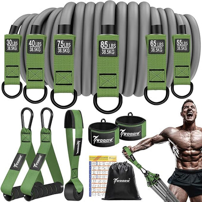 Heavy Resistance Bands for Working Out, 350lbs/450lbs Exercise Bands with Handles, Workout Bands