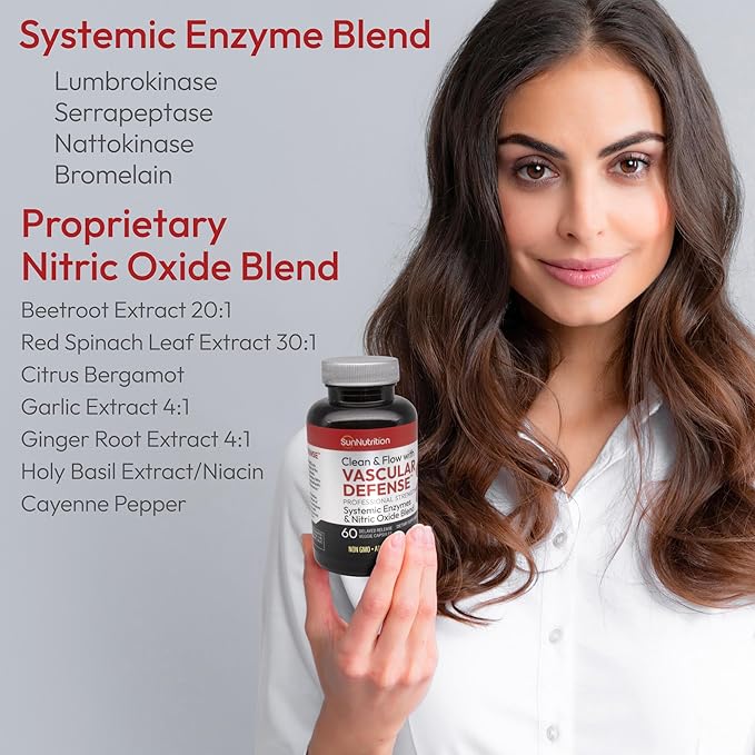 Nattokinase Supplement Nitric Oxide Capsules Beet Root Extract High Potency Lumbrokinase &