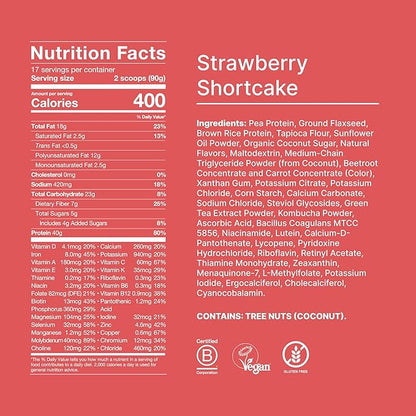 Huel Black Edition | Strawberry Shortcake 40g Vegan Protein Powder | Nutritionally Complete Meal |