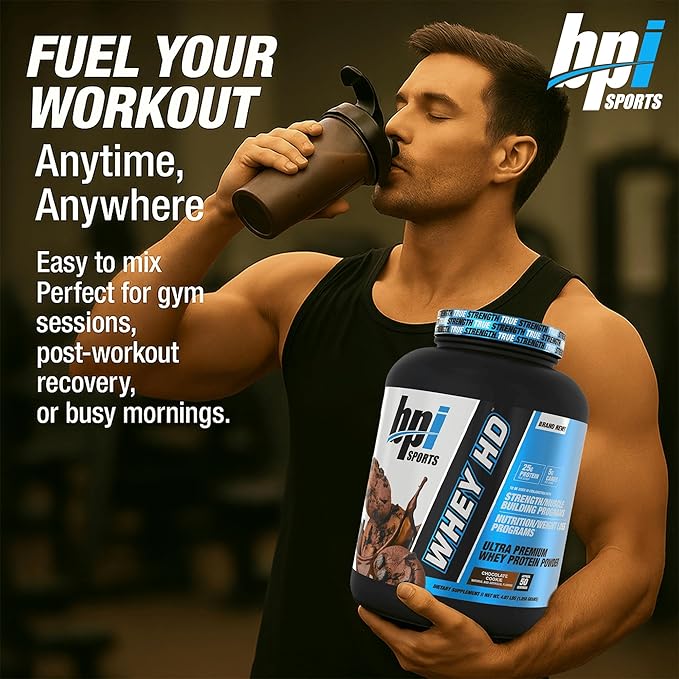 BPI Sports Whey HD Ultra Premium Protein Powder Isolate | Workout Whey Protein Powder For Men &
