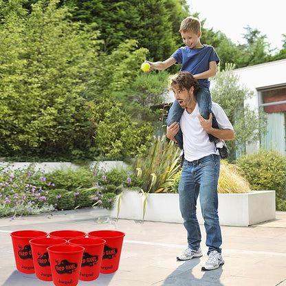 Juegoal Outdoor Giant Yard Pong Game Set Outdoor Toss Game Throwing Game for Beach, Camping, Lawn