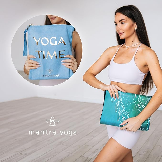 Mantra Yoga Travel PRO 1.5mm - Foldable Fitness & Exercise Mat with Bag | Lightweight, Compact &