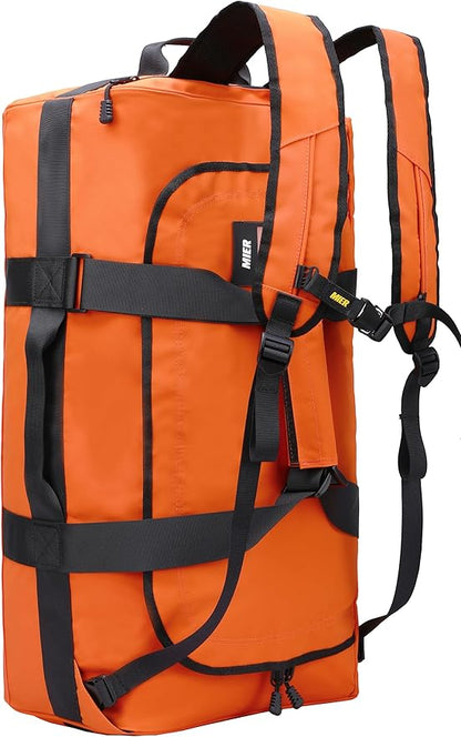 MIER Water Resistant Backpack Duffle Heavy Duty Convertible Duffle Bag with Backpack Straps for