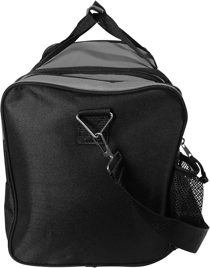 DALIX 17" Duffle Bag Dual Front Mesh Pockets (Black Gold Gray Dark Green Navy Blue Maroon Royal
