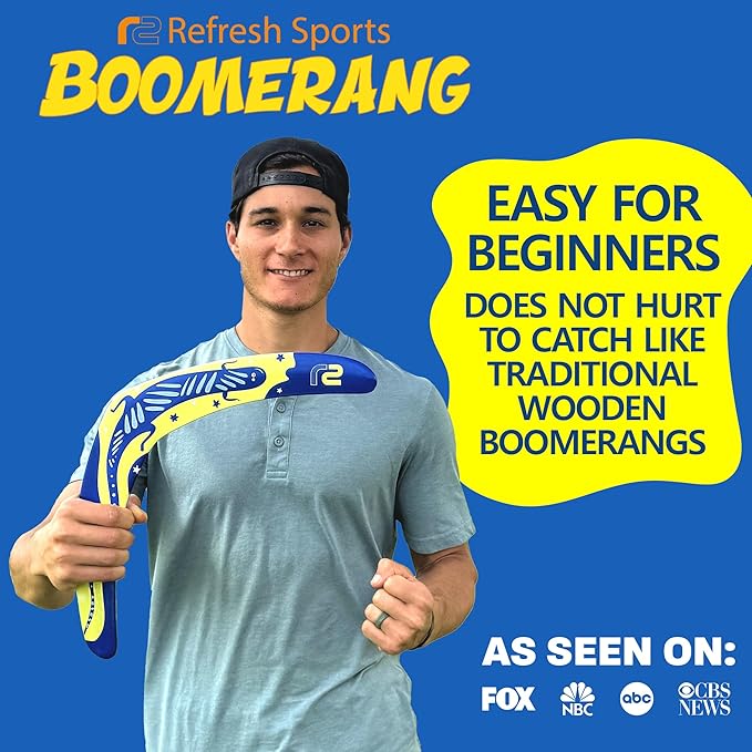 Boomerang for Adults & Kids - Fun Easy to Throw Boomerangs That Really Work - Soft to Catch Best