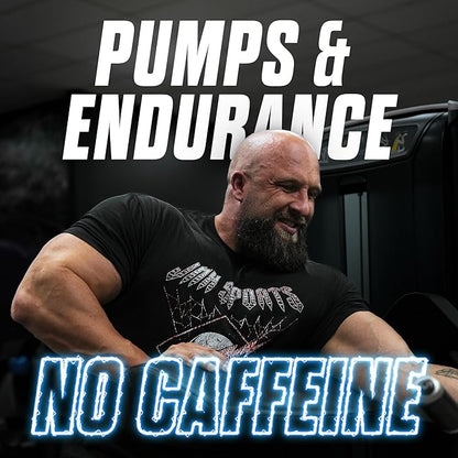 JNX SPORTS The Curse! Pump ??Stim-Free Pre-Workout | Peach Mango 40 Serves | Caffeine-Free Pump Pre